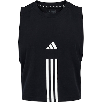 Camiseta Regata Cropped Feminina adidas Training Essentials COT - Foto 6