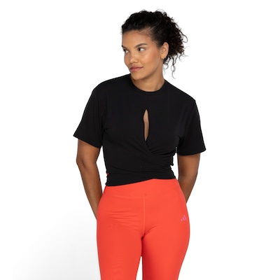 Blusa Cropped Feminina adidas Studio Yoga - Foto 2