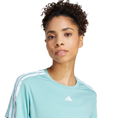 Camiseta Feminina adidas Manga Curta Essentials 3 Listras - Foto 5