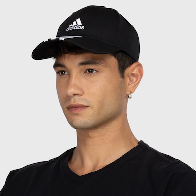 Boné Aba Curva adidas Strapback Baseball 3 Listras - Adulto - Foto 2