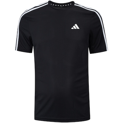Camiseta Masculina adidas Manga Curta Essentials 3 Listras - Foto 6