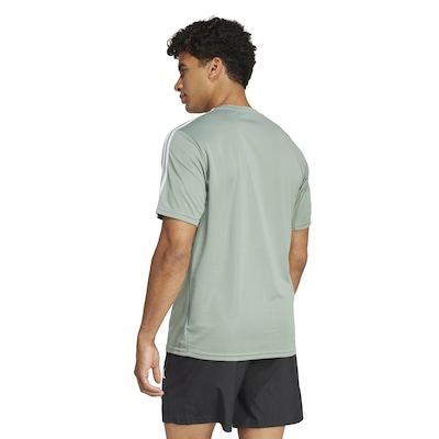 Camiseta Masculina adidas Manga Curta Essentials 3 Listras - Foto 2