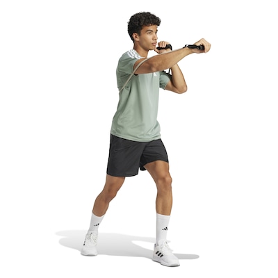 Camiseta Masculina adidas Manga Curta Essentials 3 Listras - Foto 3
