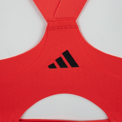 Top Fitness com Bojo adidas Alta Sustentação Luxe Zíper - Adulto - Foto 3