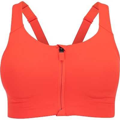 Top Fitness com Bojo adidas Alta Sustentação Luxe Zíper - Adulto - Foto 1