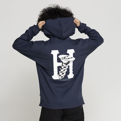 Blusa de Moletom Huf com Capuz Canguru Hardware - Foto 4
