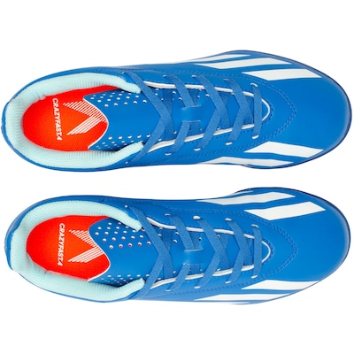 Chuteira Society adidas X Crazyfast 4 - Infantil - Foto 5