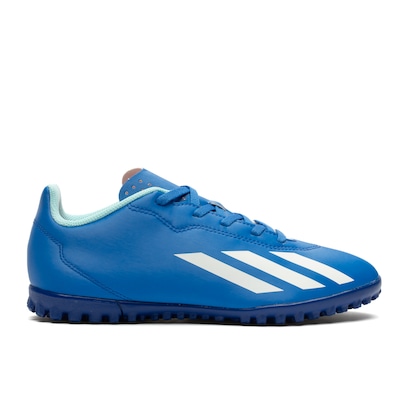 Chuteira Society adidas X Crazyfast 4 - Infantil - Foto 1