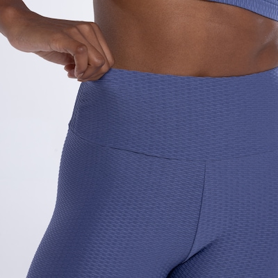 Calça Legging Feminina Oxer Textura New Baixa Compressão Cós Médio - Foto 6