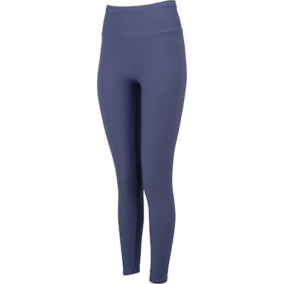 Calça Legging Feminina Oxer Textura New Baixa Compressão Cós Médio - Foto 5