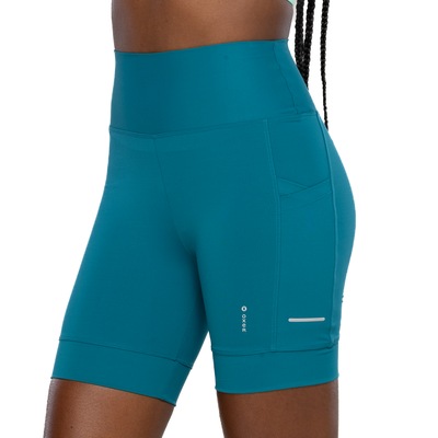 Bermuda Feminina Oxer Bolso Lateral Cós Médio Alta Compressão - Foto 2