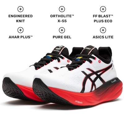 Tênis ASICS Gel-Nimbus 25 Senna - Masculino - Foto 3