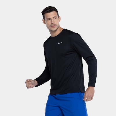 Camiseta Masculina Nike Manga Longa Dri-Fit Miler Top - Foto 5