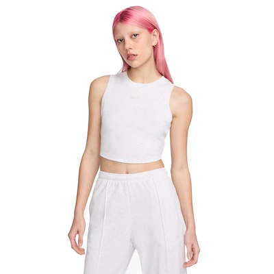 Blusa Cropped Regata Feminina Nike Sportswear Essentials - Foto 1