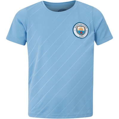 Camiseta do Manchester City Infantil Embossed - Foto 1
