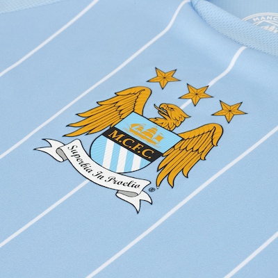 Camiseta Manchester City Masculina Retrô 2007 - Foto 3