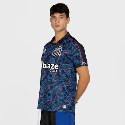 Camisa Polo do Santos III 23 Umbro Masculina Torcedor - Foto 5