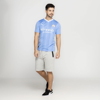 Camisa Manchester City I 23/24 Puma Torcedor - Masculina - Foto 5
