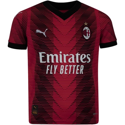 Camisa do Milan I 23/24 Puma Infantil Torcedor - Foto 1