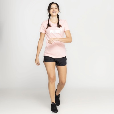 Camiseta Feminina Puma Manga Curta Essentials Logo Tee - Foto 4