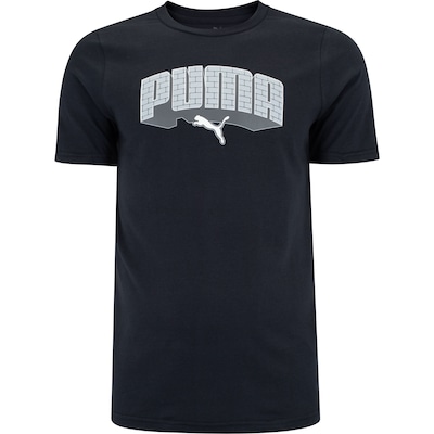 Camiseta Masculina Puma Manga Curta Graphics Hip Hop - Foto 1