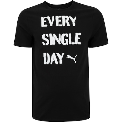 Camiseta Masculina Puma Training Slogan Tee - Foto 1