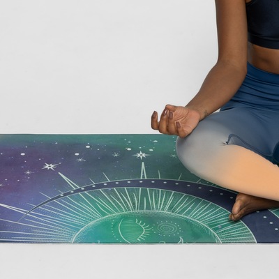 Tapete de Yoga Viva Zen CBB Aveludado Intuição 183x61 cm - Foto 2