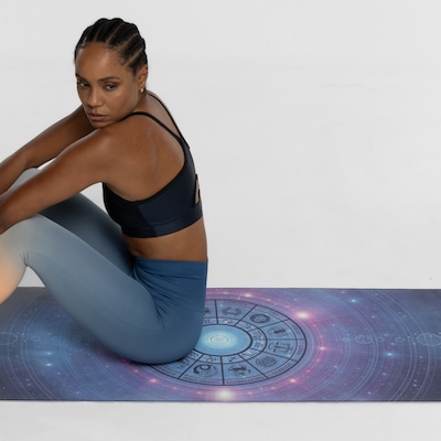 Tapete de Yoga Viva Zen CBB Aveludado Signos 183x61 cm - Foto 2