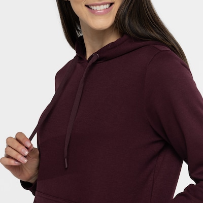 Blusa de Moletom Feminino Oxer com Capuz Canguru Fleece - Foto 6