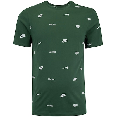 Camiseta Masculina Nike Sportswear Tee Club Aop - Foto 1