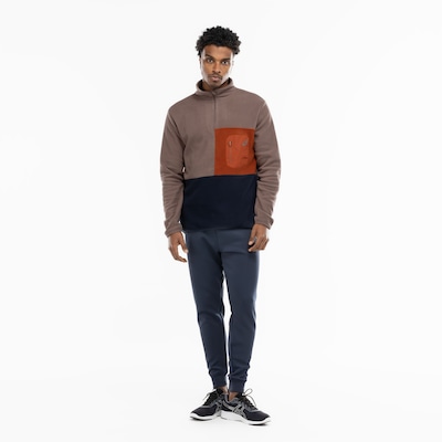 Blusão Masculino ASICS Meio Zíper Casual - Foto 4