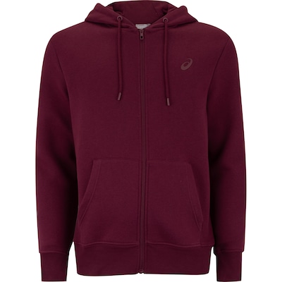 Jaqueta Masculina ASICS com Capuz Moletom Canguru com Fleece - Foto 1