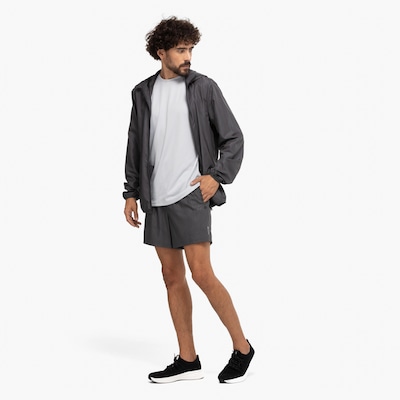 Jaqueta Corta-Vento Masculina Oxer com Capuz Tecido Plano Heat Embossed - Foto 2