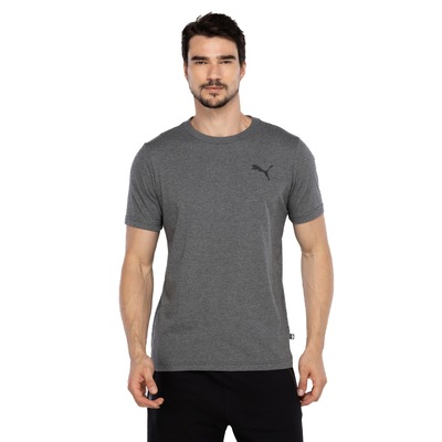 Camiseta Masculina Puma Manga Curta Essentials Small Cat Logo - Foto 2