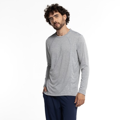 Camiseta Masculina Oxer Manga Long Flat Mescla - Foto 2
