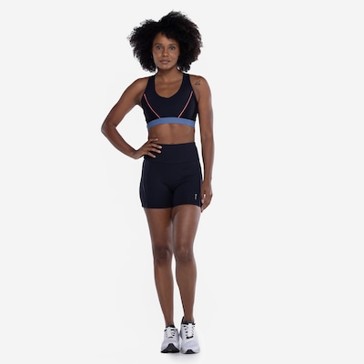 Top Fitness com Bojo Removível Oxer Alça Cruzada Textura Média Sustentação Adulto - Foto 4