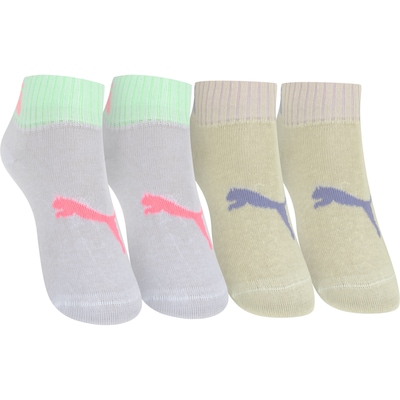 Kit de Meias Puma Cano Baixo 2 pares Infantil - Foto 1