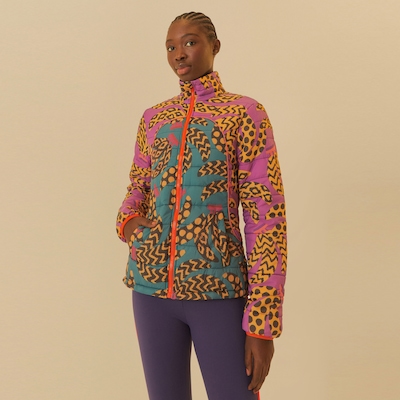 Jaqueta Feminina Farm Puffer Ethnic Bananas - Foto 1