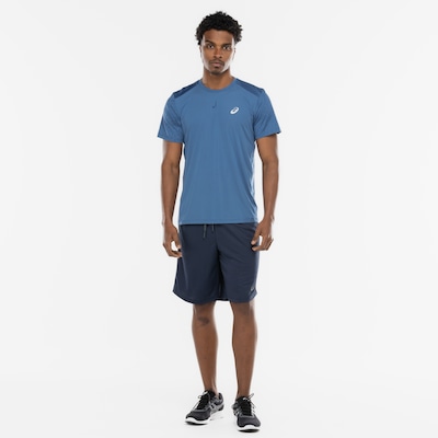 Camiseta Masculina ASICS Manga Curta Jacquard Anti Odor Cava Tradicional - Foto 4