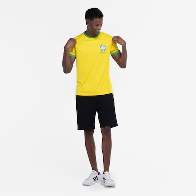 Camiseta do Brasil CBF Masculina Fardamento Dry - Foto 4