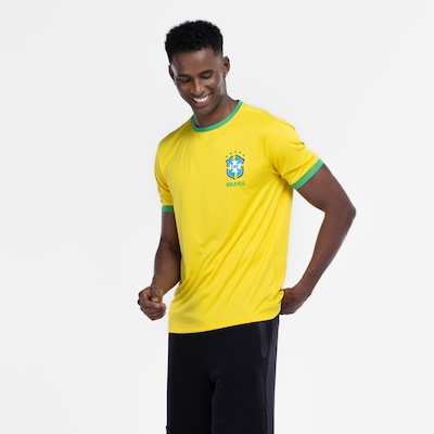 Camiseta do Brasil CBF Masculina Fardamento Dry - Foto 5