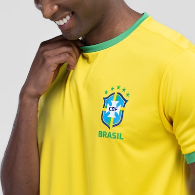 Camiseta do Brasil CBF Masculina Fardamento Dry - Foto 6