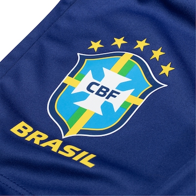 Calção Seleção do Brasil CBF Infantil Dry Liso - Foto 4