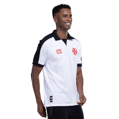 Camisa Polo do Vasco da Gama Masculina Retrô Anos 80 - Foto 2