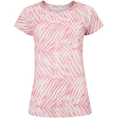Camiseta Feminina ASICS Manga Curta Estampa Zebra Cava Tradicional - Foto 2