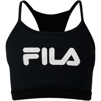 Top Fitness sem Bojo Fila Média Sustentação Train Elastic IIII Adulto - Foto 1
