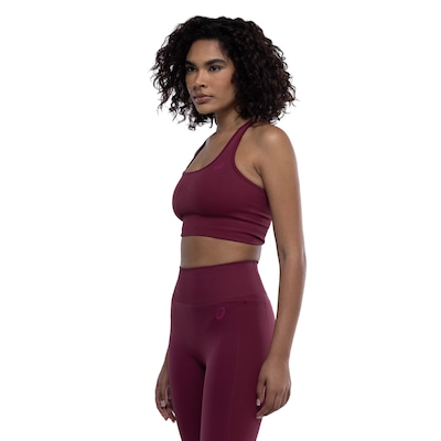 Top Fitness sem Bojo ASICS Alta Sustentação Seamless Fio Emana Adulto - Foto 2
