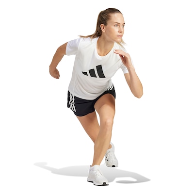 Camiseta Feminina adidas Manga Curta Run It - Foto 3