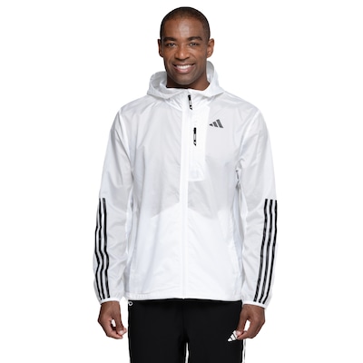 Jaqueta Corta-Vento Masculina adidas com Capuz OTR 3S - Foto 2