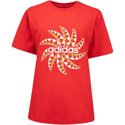 Camiseta Feminina adidas Farm Manga Curta GFX Tee - Foto 1